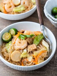 Pancit Bihon (Filipino Rice Noodles)