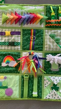 St. Patrick’s Day themed quilt for my mom, who has Alzheimer’s.