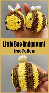 Amigurumi Little Bee Keychain Free Pattern-1 – Free Amigurumi Patterns