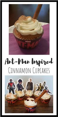 Recipe: Ant-Man Inspired Cinnamon Raisin Cupcakes #AntMan #Marvel