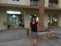 Dutch born Wietske Heijkoop outside her shop Artistique Novelties in Dubai.