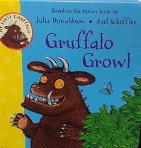 Who can you hear in the deep dark wood?Is it Snake, hissing in the leaves?Or Owl, hooting in the trees?Journey through the deep dark wood with Snake, Owl, Fox and Mouse and discover who is making the growling noise!Gruffalo Growl by Julia Donaldson and Axel Scheffler is from the My First Gruffalo pre-school range. A bo