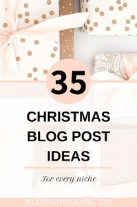 It's time to write some Christmas blog posts! Finding Christmas blog post ideas can be a real struggle for bloggers. I created this list of 35 Christmas blog post ideas for every niche to help you create amazing Christmas content that will help you grow y