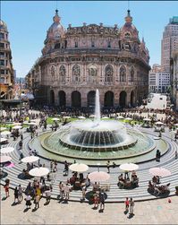 Praça de Ferrari, Gênova, Ligúria, Itália