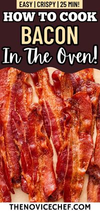 Making bacon in the oven is an effortless, mess-free way to make perfectly cooked bacon every time! Whether you like it extra crispy or slightly tender, here are two easy ways to cook bacon in the oven.