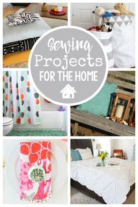 Fun Sewing Projects for the Home-You will love all of these home sewing projects, ideas and inspiration. From curtains to pillows, bed skirts to slipcovers! #sew #pattern