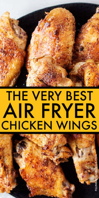 If you love chicken wings, then you are going to absolutely love this Air Fryer Chicken Wings recipe! These crispy-and-juicy wings are perfectly seasoned and ready for your favorite chicken wing dipping sauce. Enjoy!