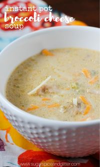 A simplified version of a homemade broccoli chicken soup that takes just 5 minutes to prep - thanks to the Instant Pot and a couple shortcuts. Instant Pot Broccoli Cheddar Chicken soup is creamy, cheesy and filling with plenty of veggies and protein.