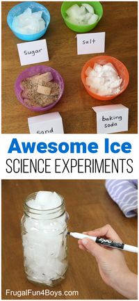 Melting Ice Science Experiments {Fun!} - Frugal Fun For Boys and Girls