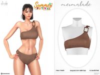 The Sims Resource - Leopard Trim Bikini Top MC589