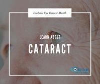 Blurred or hazy vision, Reduced intensity of colors, Increased sensitivity to glare from lights, particularly when driving at night, Increased difficulty seeing at night, Change in the eye's refractive error...If you are having these symptoms you are likely you have Cataract.   #November #DiabeticEyeDiseaseMonth #Cataract #EyeHealth