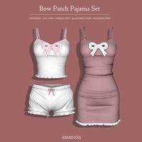 [RIMINGS] Bow Patch Pajama Set | Patreon