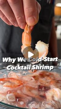 Cook's Illustrated on Instagram: "Bringing shrimp cocktail  to this year’s potluck part? Consider cold-start poaching to produce perfectly cooked shrimp every time. @ouichefsteve show us how. Full recipe at the link in our bio."