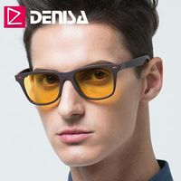 #FreeShipping #BestPrice DENISA Night Vision Ultralight TR90 Square Sunglasses Men Polarized Yellow Glasses T2310 #Discounts #BestPrice