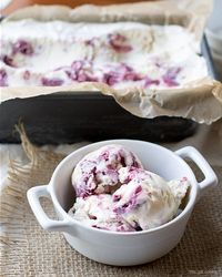 No Churn Cherry Cobbler Ice Cream