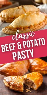 This simple pasty recipe is a family favorite! They are made with flakey pastry, potatoes and savory meat filling. Pasties are traditional meat hand pies from the Cornish area of England, and they were also popular in the coal mining regions of Pennsylvania. Make them for a quick dinner any night of the week. Even the leftovers are amazing!