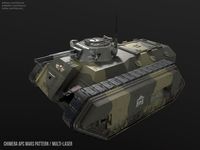 Chimera APC is the primary armored infantry transport for the Imperial Guard in Warhammer 40k universe. Mid to low poly model made for game mod. PBR textures were used.