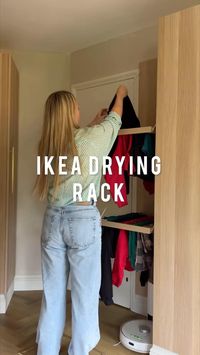 @klk.interiors shared this clever Drying Rack IKEA Hack! Using a FORSAND door and KOMPLEMENT pant hangers from IKEA, she customized a drying rack that’s perfectly matched to her laundry room units. It’s larger than most store-bought options, offering more space and a seamless look! For more ideas and inspiration, be sure to check out Kerry’s page @klk.interiors . . #ikeahack #ikea #ikeahome #ikeaideas #ikealover #interiordesign #diy #HomeDecor #diyideas #diyproject #home #HomeDIY #InteriorD...