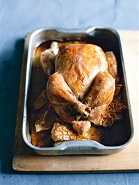 thyme and garlic roasted chicken from donna hay