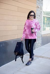 How to style Sweaty Betty High Shine Leggings #ad #fashionover40 #activewear #athleisure #outfit