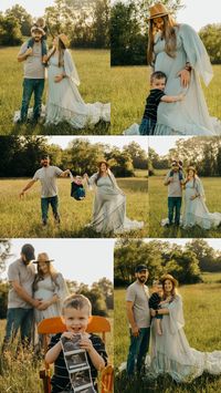 Pose ideas for Maternity session with a toddler.