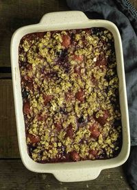 Quinoa Mixed Berry Crumble (Vegan, Gluten-Free) - Shane & Simple