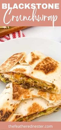 If you love your flat top griddle and Taco Bell, you’ll adore this homemade Copycat Blackstone Crunchwrap! Recreate the popular Crunchwrap Supreme right at home on your griddle. It’s so easy to make and tastes just like the real thing. Next time you’re craving a Double Crunchwrap Supreme, skip the drive-thru and make your own delicious version at home!