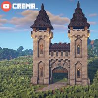 Medieval Castle Gate: Minecraftbuilds