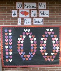 1st Grade Classrooms | classroom decorating ideas 100th day bulletin boards classroom ...