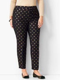 Talbots Hampshire Ankle Pants - Foil Dots | Talbots