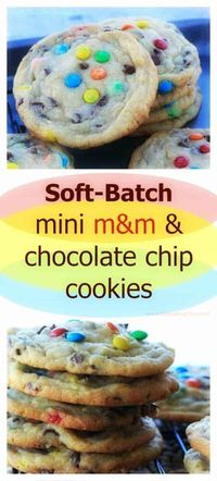 OMG! Soft-Batch Mini M&M & Chocolate Chip Cookies