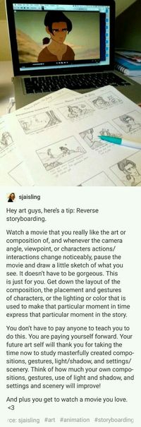 Wow good idea -reverse storyboarding