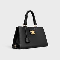 MEDIUM APPOLINE BAG IN SUPPLE CALFSKIN - BLACK | CELINE