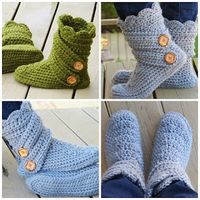 For the Love of Crochet Along: Crochet Boots Pattern for Women.