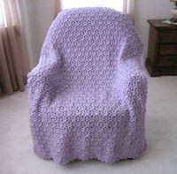 Crocheted Lavender Afghan | AllFreeCrochetAfghanPatterns.com