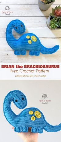 Brian the Brachiosaurus Free Crochet Pattern | Your Crochet