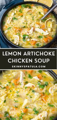 Lemon Artichoke Chicken Soup