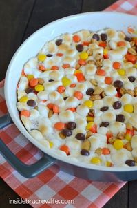 Peanut Butter Candy Corn Pizza