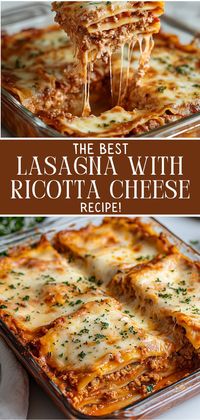 Make your own Lasagne With Ricotta using this World Best Lasagna Recipe. This Lasagna Recipe Easy Simple is great for busy weeknights. Enjoy The Best Homemade Lasagna with the Best Cheese For Lasagna and a classic Ground Beef Lasagna Recipe.