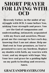 Are you seeking prayers for OCD? Then we hope that you can use these 5 gentle prayers in your moments of struggle and find solace in them! Click to read all prayers for OCD.