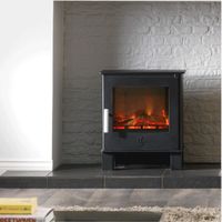 ACR Malvern Electric The Malvern Electric stove features contemporary styling and is the most compact stove in the ACR electric range. Manufactured from high quality yet lightweight steel and finished in a matt black powder-coat finish for durability, the Malvern electric stove has the option of 1 or 2 kW heat output along with the option to have just the flame effect only, making it the perfect choice for enjoying the ambience of a real fire without any heat for warmer evenings. The incredibly