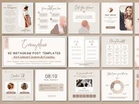 Evangelina Instagram Post Templates will help you to create an incredible brand for your business. You can easily plan your posts content weeks in advance with this fully editable Canva Templates. These post templates are perfect for content & course creators, coaches, influencers, entrepreneurs and social media  managers who want to increase their audience engagement and build a solid following on social media posts.   IMPORTANT: Please, make sure to read a full description, before making a pur