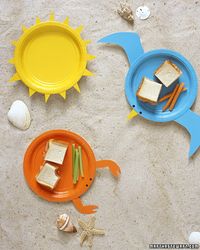 Beach paper plates