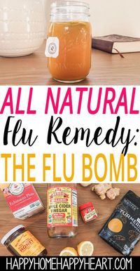 Sick with the cold or flu? You need to try the flu bomb! It's an amazing all natural cold & flu remedy. Click here for the recipe.