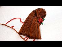 How to embroider hair step-by-step - it is an easy way, isn’t it!? - YouTube