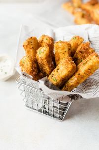 Crisp on the outside, irresistibly light and creamy on the inside. These mashed potato fries are the best way to use up any leftover mash! #mashedpotatoes #fries