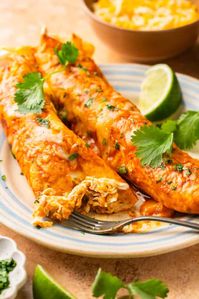 High Protein Chicken Enchiladas (30-Minutes, 7 Ingredients)