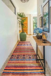 Kilim Runner Rug Coloful Long Carpet for Hallway Entryway - Etsy