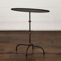 Iron Base Oval End Table — Dixon Rye®