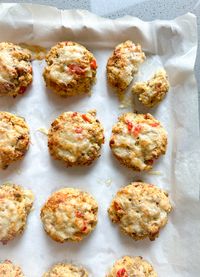 HIGH-PROTEIN CHEESY BREAKFAST BISCUITS